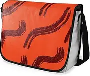 [Bonamaison] Digitally Printed Messenger School Bag with Black Strap for Students, Cross Body Bag, Courier Bag, Shoulder Bag for Children, Kids, Girls, Boys, Size: 29x36 Cm