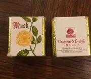 Vintage 1976 - CRABTREE & EVELYN Lot Of 2 Musk Bath Cubes - Made In England