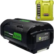 [Battery & Charger Combo] 40V & 36V Replacement Battery and Charger for Ryobi Cordless Power Tools High Capacity & Reliable Performance