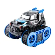 Amphibious Remote Control Car,2.4GHz All Terrain Tracked Off Road Waterproof Monster Truck,360 Degree Rotating Stunt RC Crawler for Boys and Girls,Blue