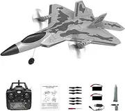 Leopmase 4Ch F22 RC Plane Remote Control Airplane Fighter with 3 Modes