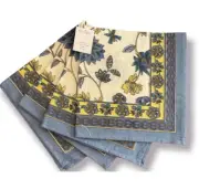Mod Lifestyles Hand Block Printed Set of 4 Cloth Napkins