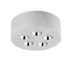 ET2 Lighting Peg 5-Light LED Flush Mount, Gray - E25010-GY