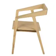 Kyoto Solid Oak Arm Chair - Set of 2 - Natural