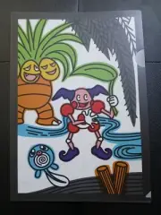 2014 Pokemon Center File Folder Hanafuda 8.5" x 12" MR MIME POLIWAG NINTENDO