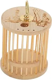 Small Cricket Feeder Habitat Wooden House Reptile Box Ventilation for Breeding