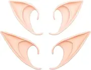 Fairy Pixie Elf Ears - Medium and Long Style Cosplay Soft Pointed Ears Renaissance Party Dress Up Costume Makeup Costume Accessories Elven Masquerade Vampire Fairy Ears (2 Pairs)