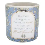 LVD Ceramic/Wax 9.5cm Scented Tealight Candle Sister Vanilla