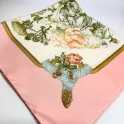 Unused Rare Hermes Carre 90 REGINA/Her Majesty Scarf Large Size
