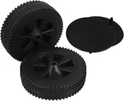 7 Inch Directional Casters Bbq Wheels 2 Pack Replacement Parts for Grill Cart Plastic Swivel Wheels for Outdoor Equipment
