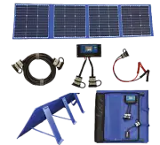 160W Solar Blanket Flexible Folding Panel w/ Legs & Armour Cell Perception Light