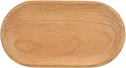 JOYSIP Wood Mini Jewelry Display Tray - Decorative Ring, Jewelry Trinket Dish, Small Key Tray - Earrings Necklaces Bracelet Watch Holder (Oval)