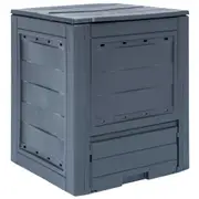 Garden Composter Grey 60x60x73 cm 260 L vidaXL