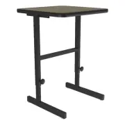 Correll CST 20" x 24" Metal Adjustable Standing Workstation in Colonial Hickory