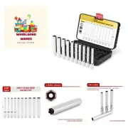 Versatile 10PCS Deep Socket Set with Storage Case - 3/8" Drive Chrome Finish