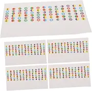Kisangel 5pcs Guitar Fretboard Stickers Note Decals for Beginners Easy to Apply Finger Guide for Acoustic Electric Guitars Accurate Note Location Durable Fret Protection