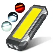 Powerful XPE LED+COB Dual Light Sources Work Light 4000mAh Power Bank Flashlight TYPE-C Rechargeable With Magnet Outdoor