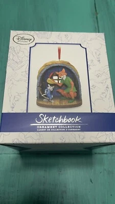 LE Disney Sketchbook Limited Edition Release Robin Hood & Skippy Rabbit Ornament