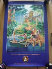 Disneyanna Convention Lithograph LE, numbered NEW Jungle Cruise theme 1999 RARE