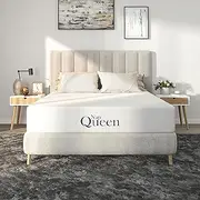 [NapQueen] 6 Inch Queen Size Mattress, Bamboo Charcoal Medium Firm Memory Foam Mattress, Bed in a Box
