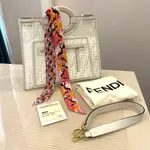 FENDI 芬迪 手提包 圍巾 FF RUN SHOPPER 日本直送 二手