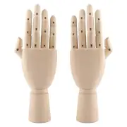 7/11’’ Wooden Hand Manikins for Painting Model Hand Figure Student Drawing Props