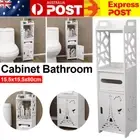 Toilet Storage Cabinet Waterproof Slim Bathroom Storage Shelf for Shampoo Tissue