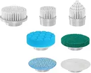 Brush Head 7 Pack Interchangeable Brush Heads for Spin Scrubber Cordless Spin Scrubber for Bathroom Floor, Car Tiles