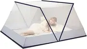 Mosquito Net Tent Foldable Ventilate Summer Bedroom Net Tent Portable Bed Mosquito Net (D 100 * 190 * 80Cm)