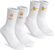 [AffeGifts] Aperol Spritz Socks, Gift Aperol Socks Cotton Cocktail Sock Novelty Socks Funny Tennis Sock Aperols Gifts for Women & Men, White, One size