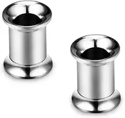 [Lcolyoli] Screw Fit Ear Gauges Kit G23 Titanium Tunnel Expander Earrings Earlobe Plugs Body Piercing Jewelry for Women Men 8G 6G 4G 2G 0G 00G