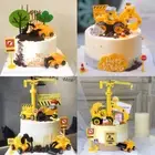Engineering Vehicle Cake Decor Digging Machine Cake Toppers Crane Cake Dec J LR1