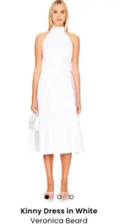 NWT VERONICA BEARD WHITE KINNEY DRESS SIZE 6 - $498