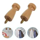 4 Pcs Wooden Coat Pegs Heavy Duty Coat Hooks Purse Racks Hanging