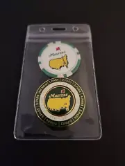 MASTERS MONDOMARK magnetic Ball Marker With Clay POKER CHIP COMBO PACKAGE !!