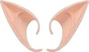 Elf Ears for Halloween Cosplay 1 Pair Cosplay Fairy Pixie Elf Ears Apricot Apricot 10Cm