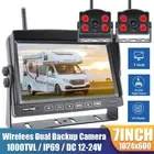 7" Monitor 2.4G Wireless Rear View Backup Camera Two-way AV Input Reverse Image