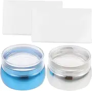 Vaguelly 2Sets Nail Stamper Tool Kit with Scraper Nail Art Printing Stampers for DIY Manicure for Home Salon Use Includes Colors