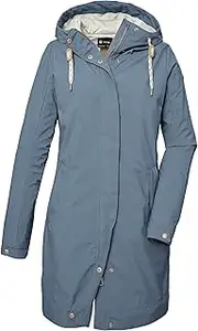 [G.I.G.A. DX] GS 16 WMN SFTSHLL PRK Women's Softshell Parka with Hood/Outdoor Jacket, Smoke Blue, 42, 41449-000