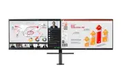 LG QHD Monitor Ergo Dual with Daisy Chain Limited Warranty 1 Year Parts and Labor -USB Type-C