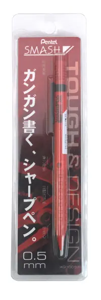 在飛比找誠品線上優惠-Pentel Smash製圖鉛筆/ 0.5/ 紅桿泡殼裝