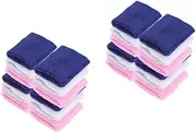 24 Pcs Wristband Sunglasses Throttle Wristband Sweatband Wrist Carpal Tunnel Safety Band Block Sticker Wrist Bands for Incentive Hand Sunglass Armpit Neon Polyester