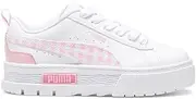 [PUMA] Toddler Girls Mayze Gingham Cozy Platform Lace Up Sneakers Shoes Casual - White