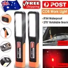 2X Rechargeable LED COB Work Light Mechanic Flashlight Lamp Magnetic Base Torch
