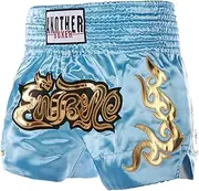 CAMBOS MMA Shorts, Muay Thai, Martial Arts, Cage Fight, BJJ, Boxing, Grappling Fighting Shorts for Men Women Kids(Blue 3,Medium)