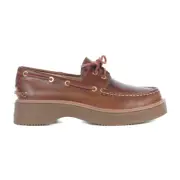 Sperry Top-Sider Women's Bayside Natural Leather Boat Shoes STS89211