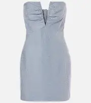 [Roland Mouret] Roland Mouret Diamanté corset dress AU 14 blue