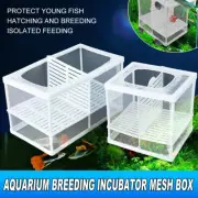 Guppy Fry Breeding & Isolation Box Fish Tank Juvenile Fish Incubator Net