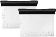 Bench Scraper and Dough Cutter - Stainless Steel Tool for Pizza, Bread - Kitc...