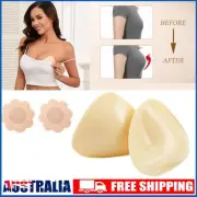 Double Sided Sticky Bra Pads Inserts Instant Lift Push up Bikini Pad Reusable AU